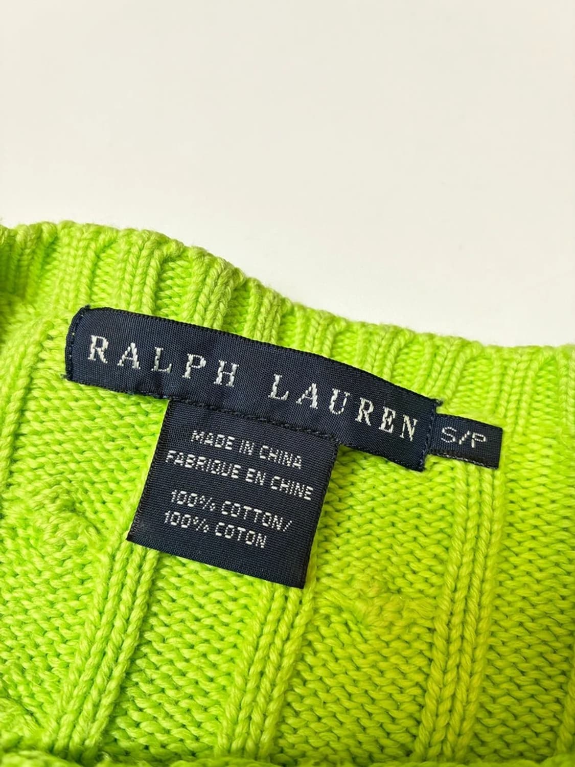 폴로 랄프로렌 00's 슬림핏 꽈배기 니트 PN8145 상품이미지6