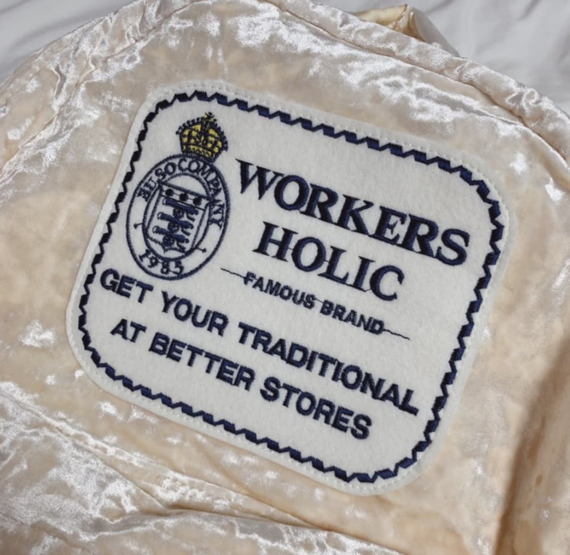 WORKERS HOLIC 벨벳 베이지 백팩 상품이미지2