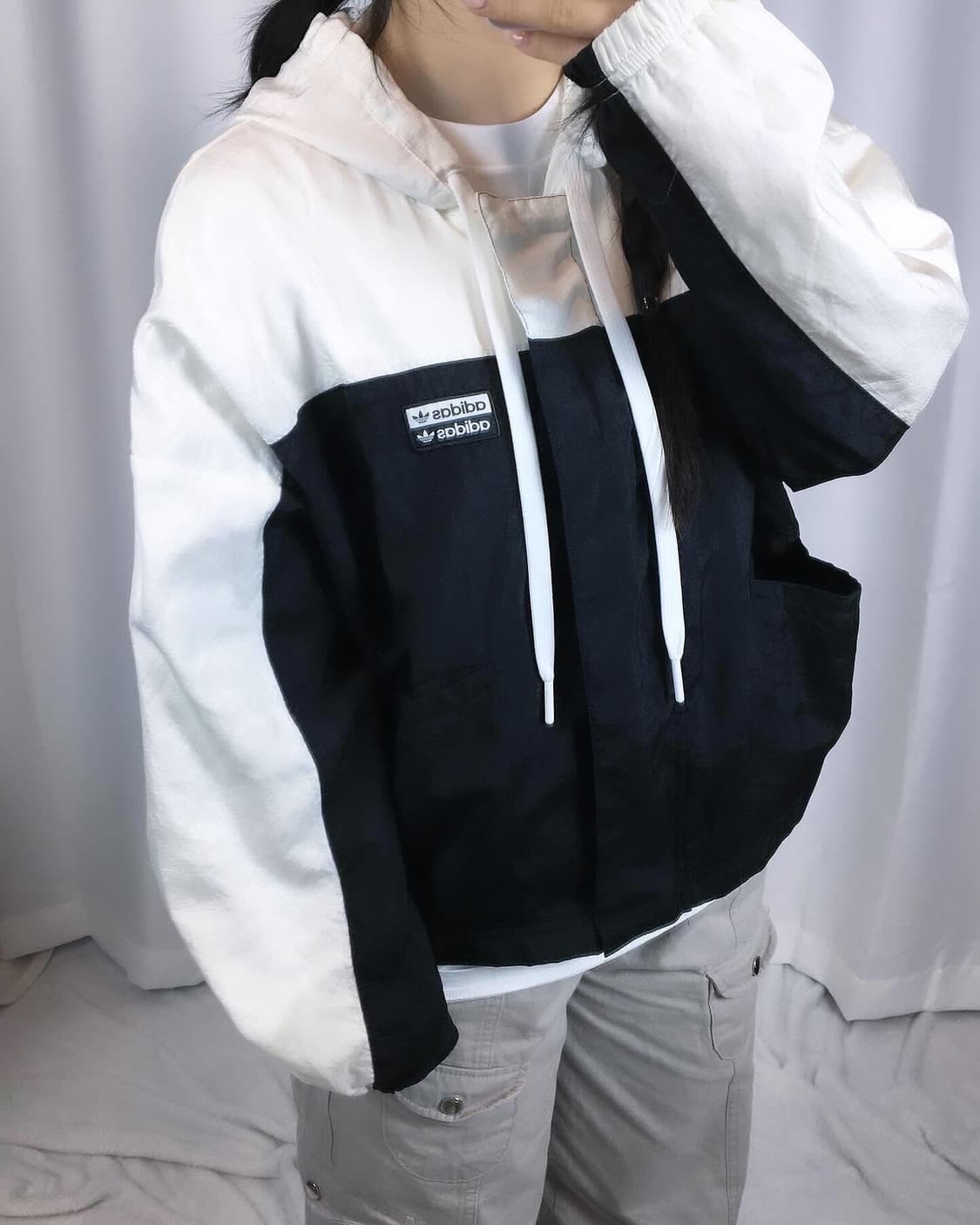 아디다스 크롭 바람막이 adidas 상품이미지7