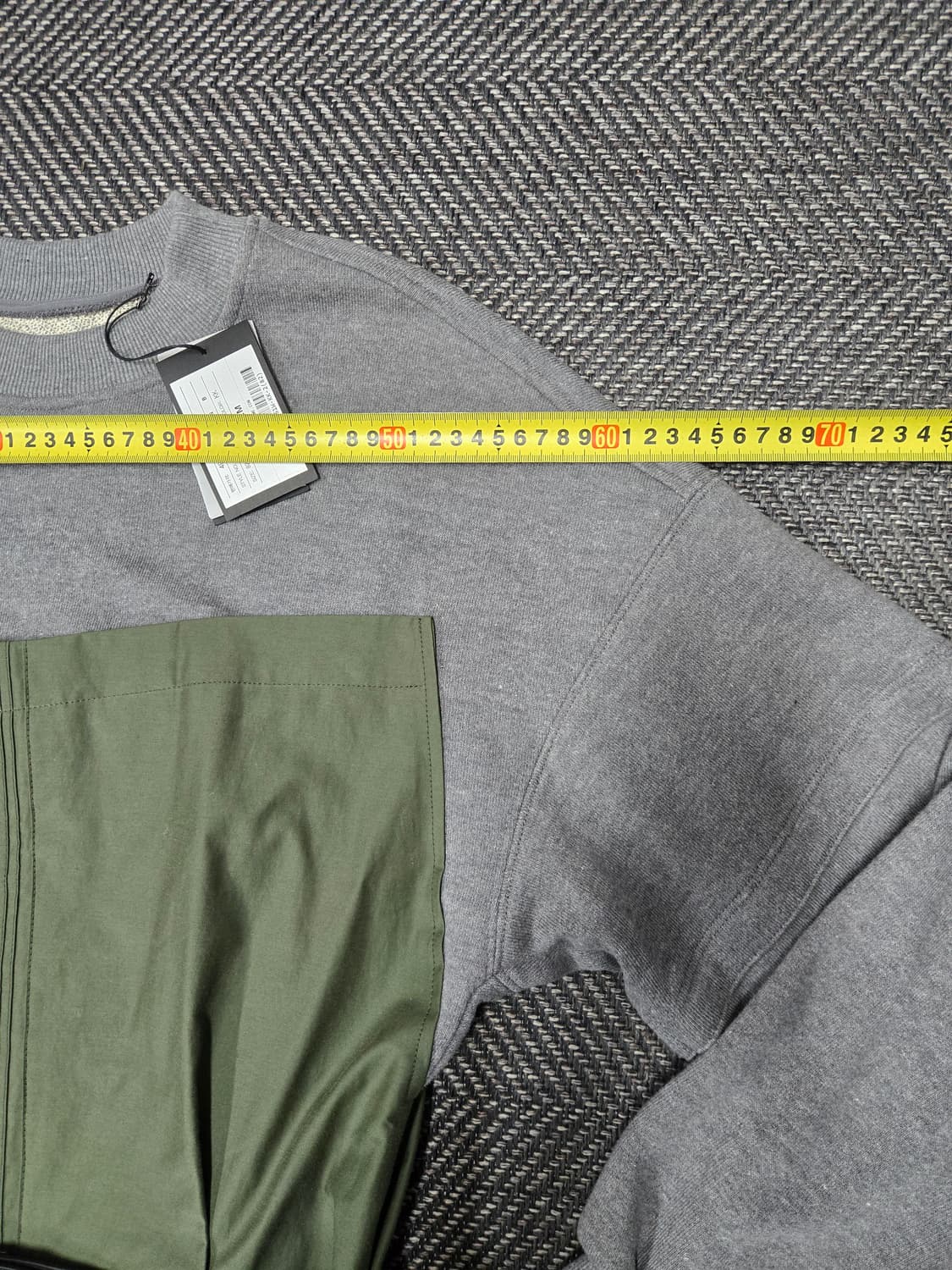 한섬 시스템 22ss SYSTEM  벨트 원피스 카키/회색 상품이미지5