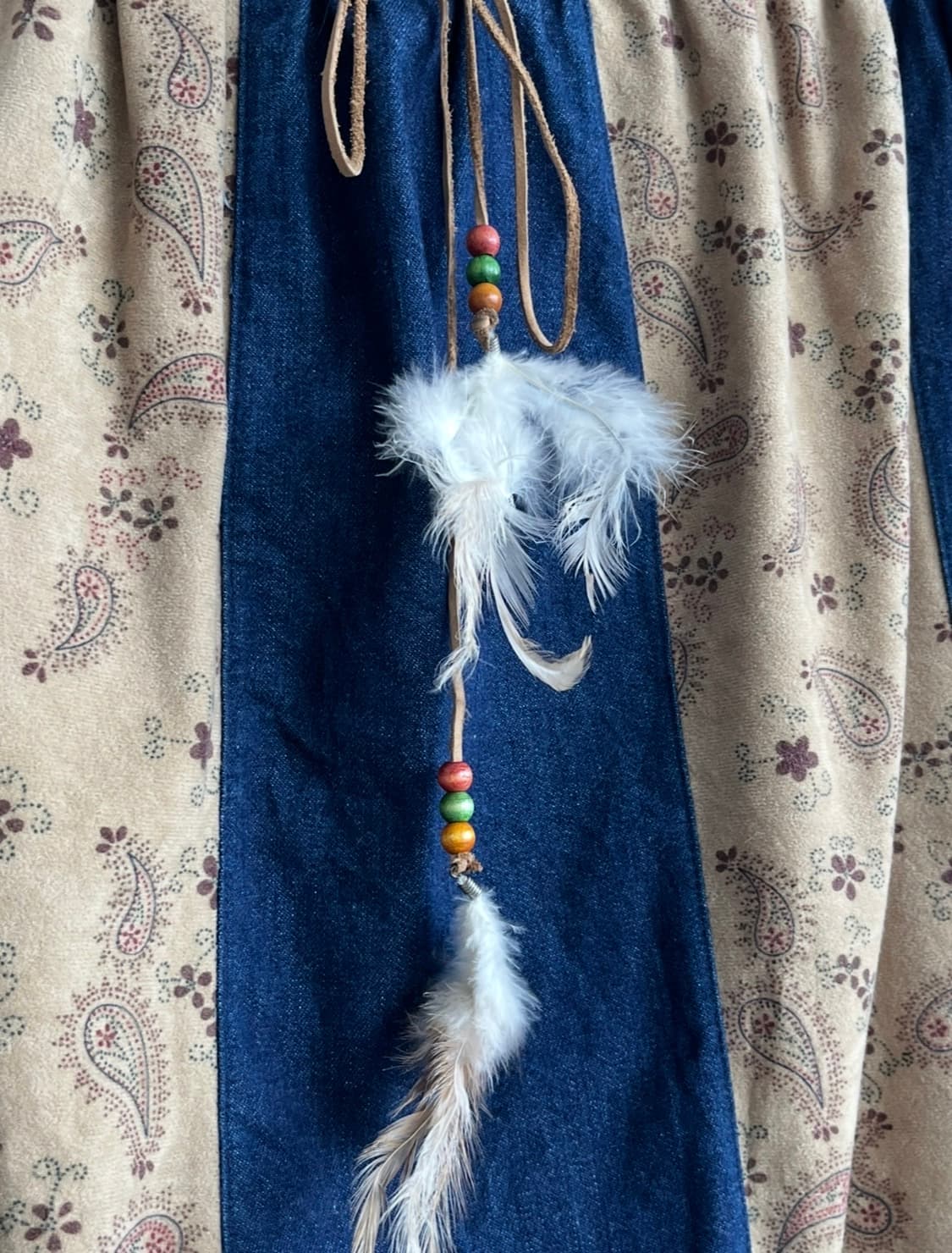 CARENNA 스웨이드 데님 스커트 상품이미지3