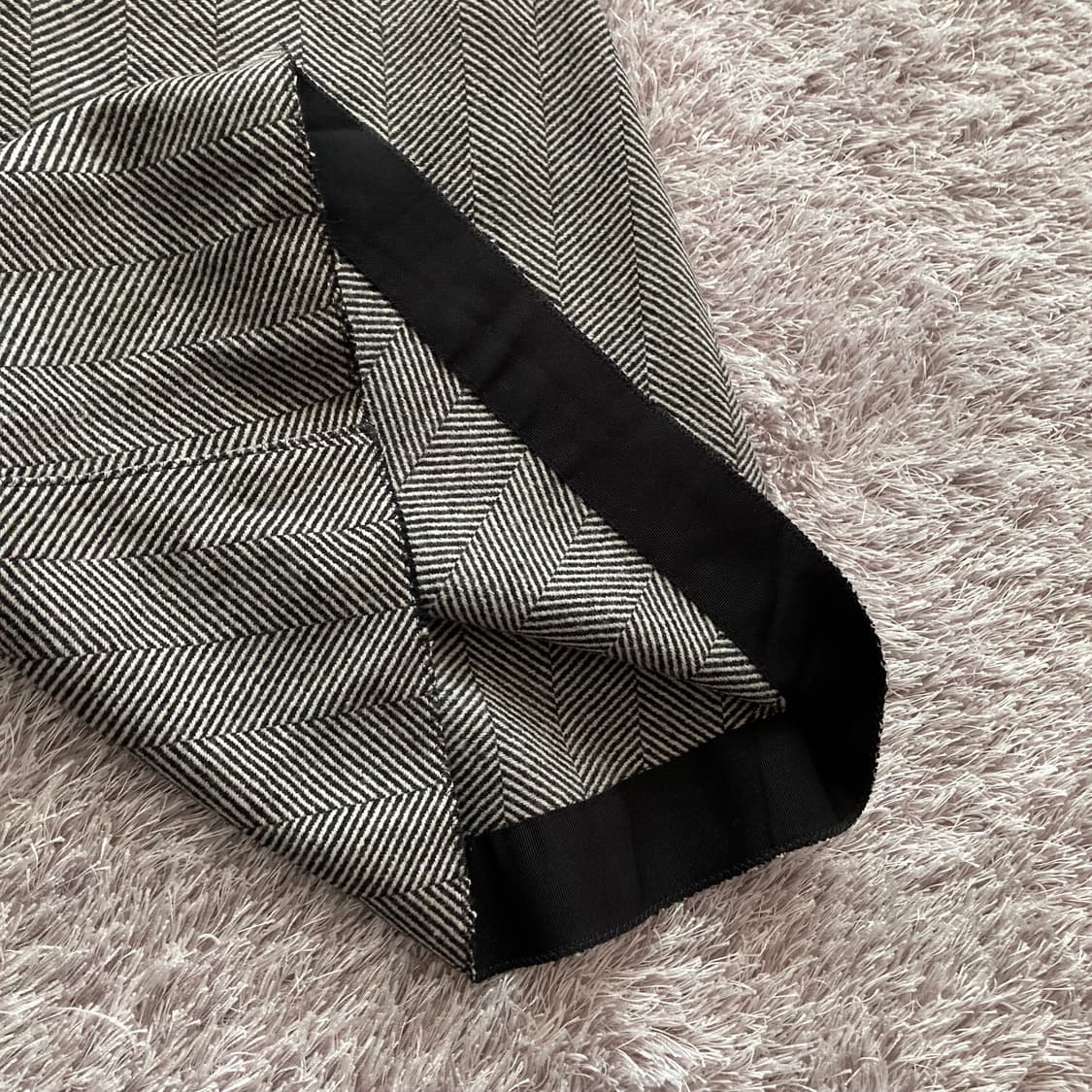 TIME 헤링본 와이드 팬츠 상품이미지3