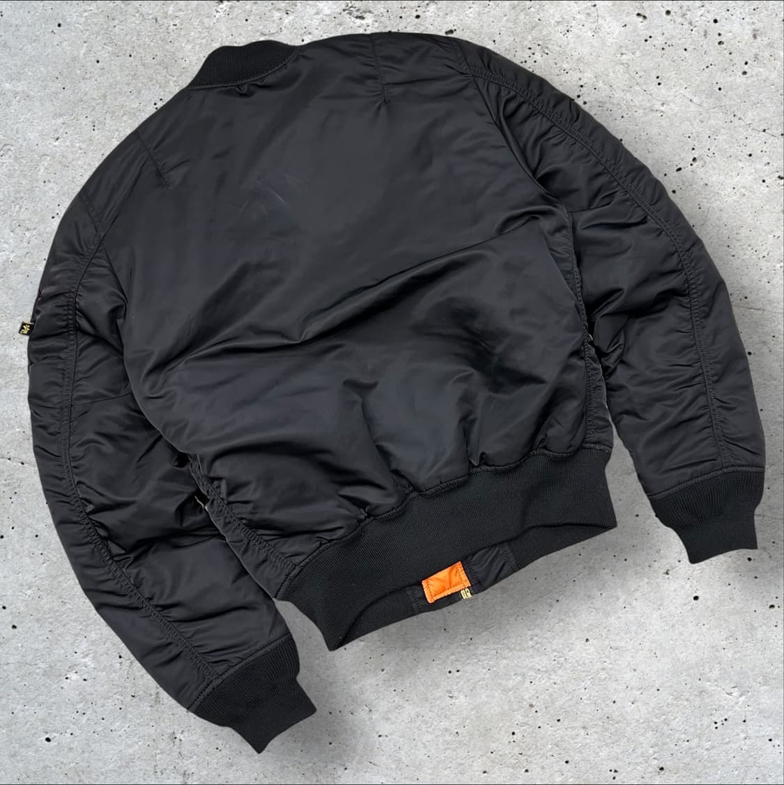 [S] 알파인더스트리 USA MA-1 마원 자켓 블랙 A505 상품이미지2