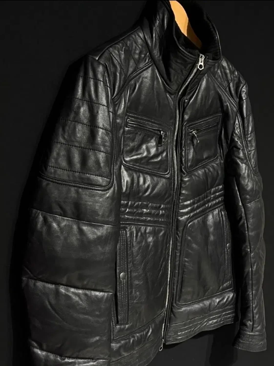 vertex & co 바이크 가죽패딩 상품이미지3