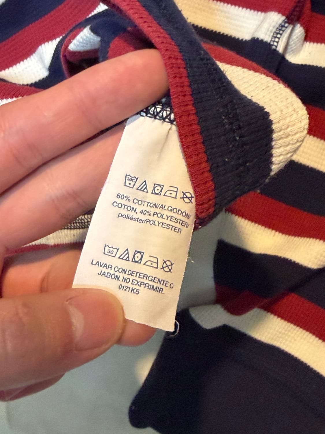 희귀) 폴로 랄프로렌 버건디 와플 써멀 롱슬리브 상품이미지3