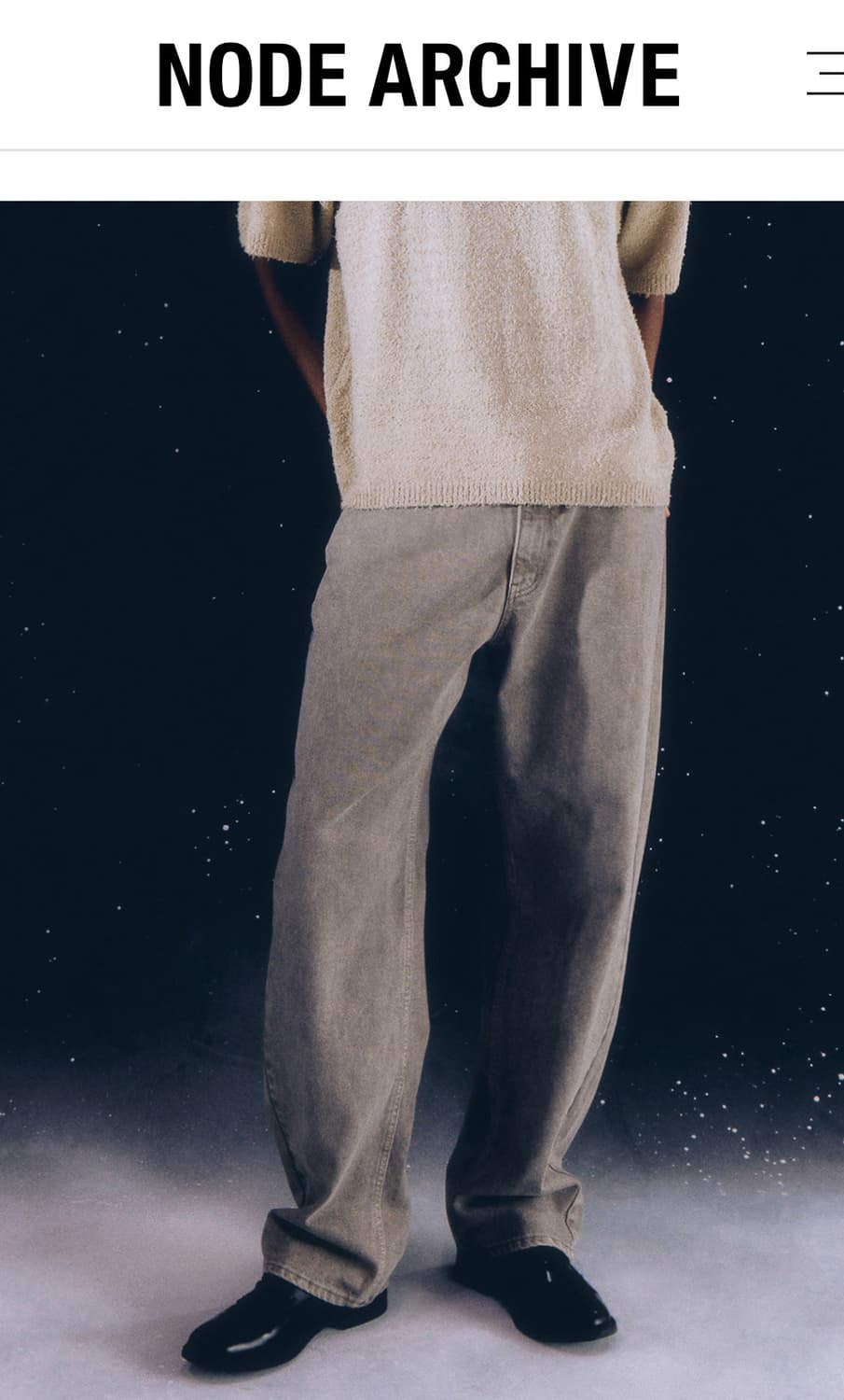 노드아카이브 다잉 데님 팬츠 (샌드쉘)  상품이미지9