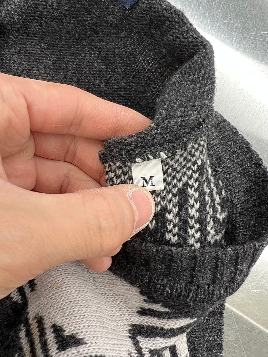 버버리 차콜 아가일 멀티 체크 울 니트 베스트 상품이미지8