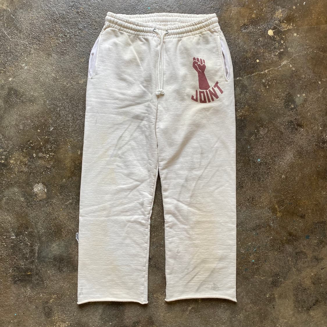 (2XL) 바우와우 에이징 데미지 스웻팬츠 상품이미지1