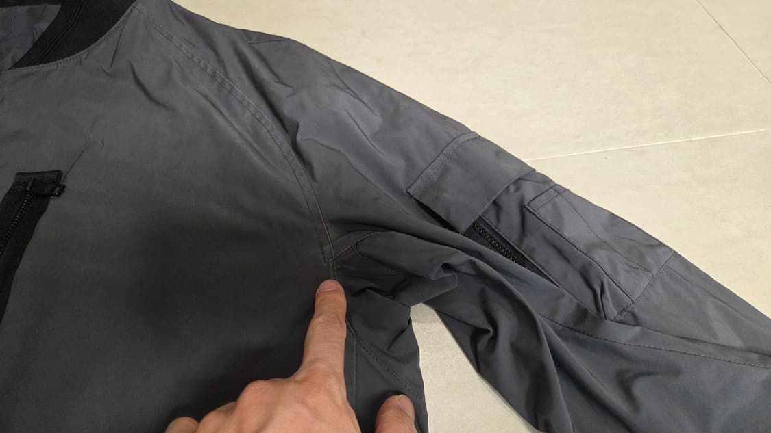 랑방 하이브리드  MA-1 블루종 점퍼  상품이미지5