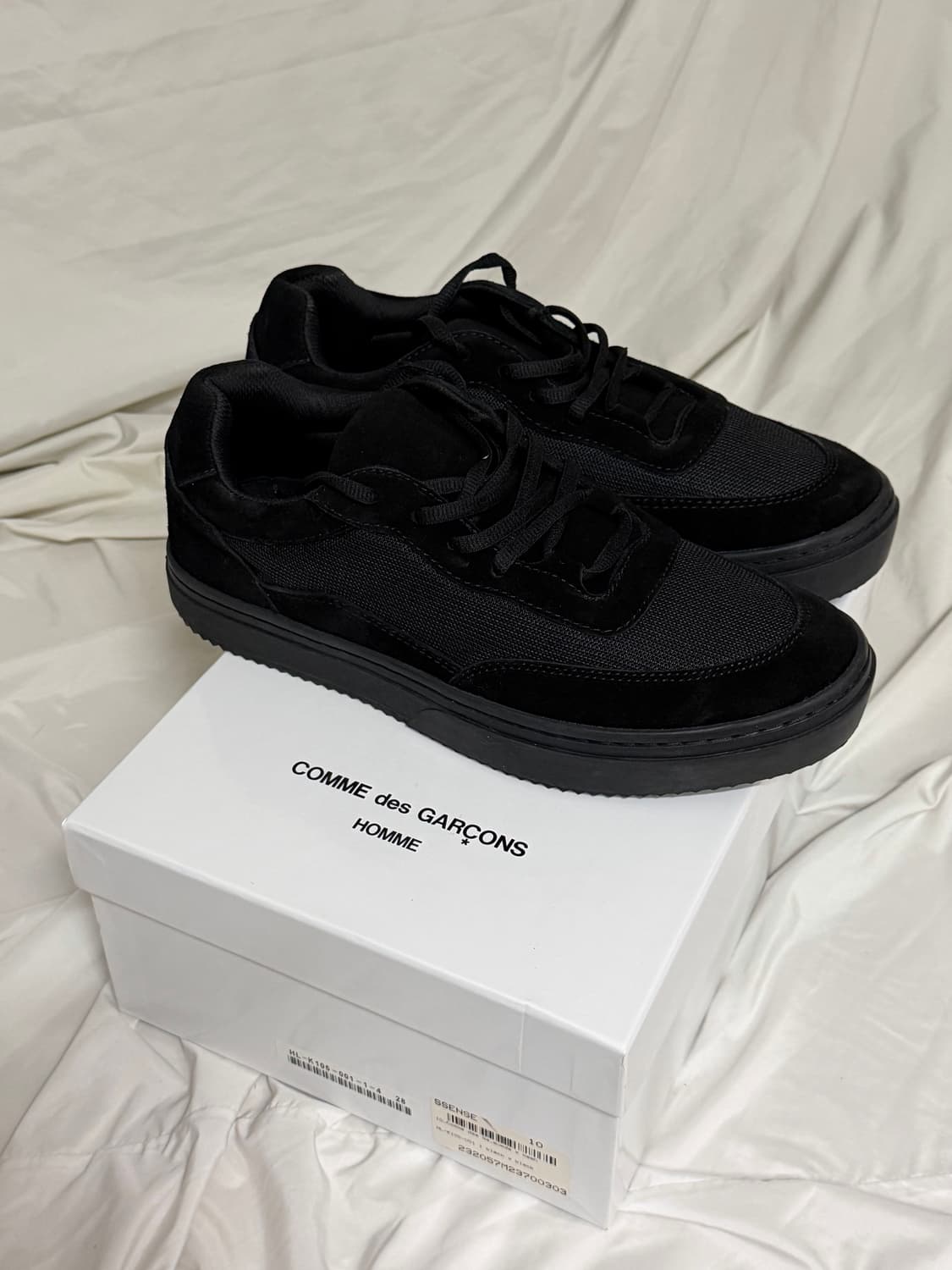 꼼데가르송 옴므 블랙 스니커즈 상품이미지1