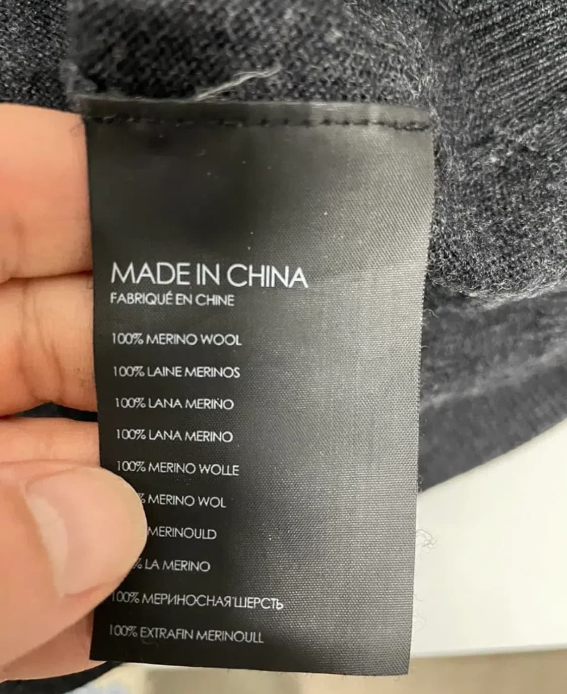 클럽모나코 남성 집업 니트 100% 울 (S size) 상품이미지4