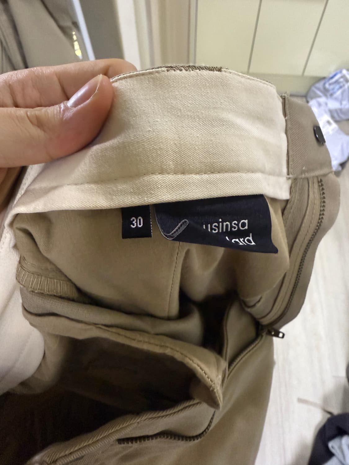 무탠다드 헤비웨이트 CP 와이드 치노 팬츠 [베이지] 상품이미지4