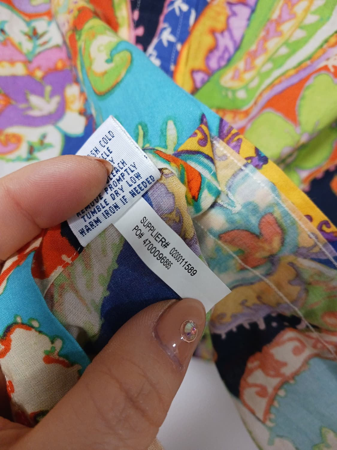 폴로 랄프로렌. 페이즐리패턴 여성셔츠 상품이미지3