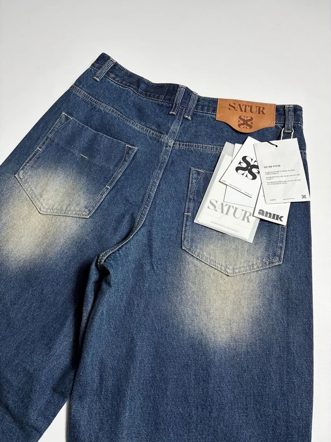 세터 SATUR 23FW 브루클린 뉴트로 와이드 데님 팬츠 R1876 상품이미지5