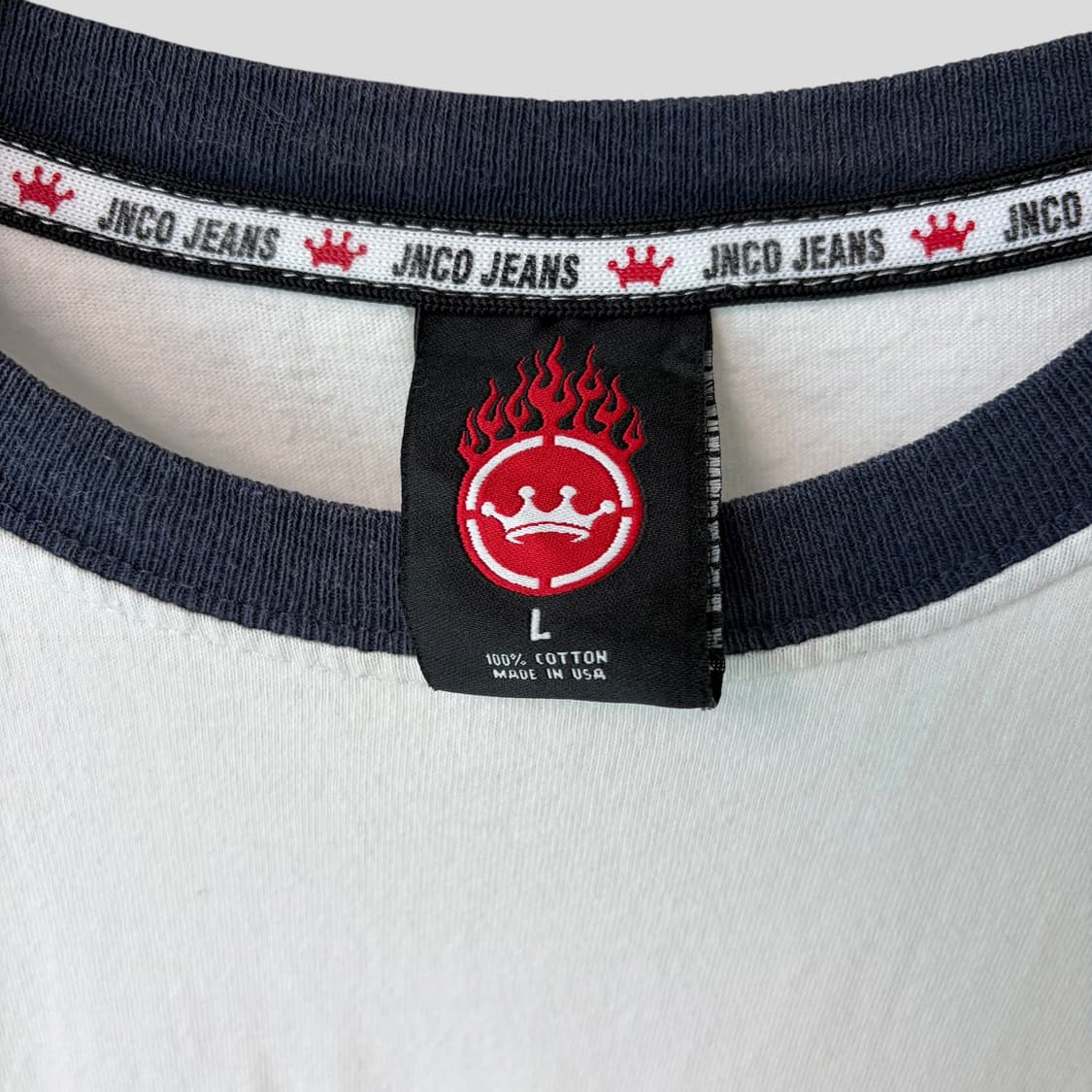 (L)90s JNCO 크라운 링거 반팔티셔츠 상품이미지3