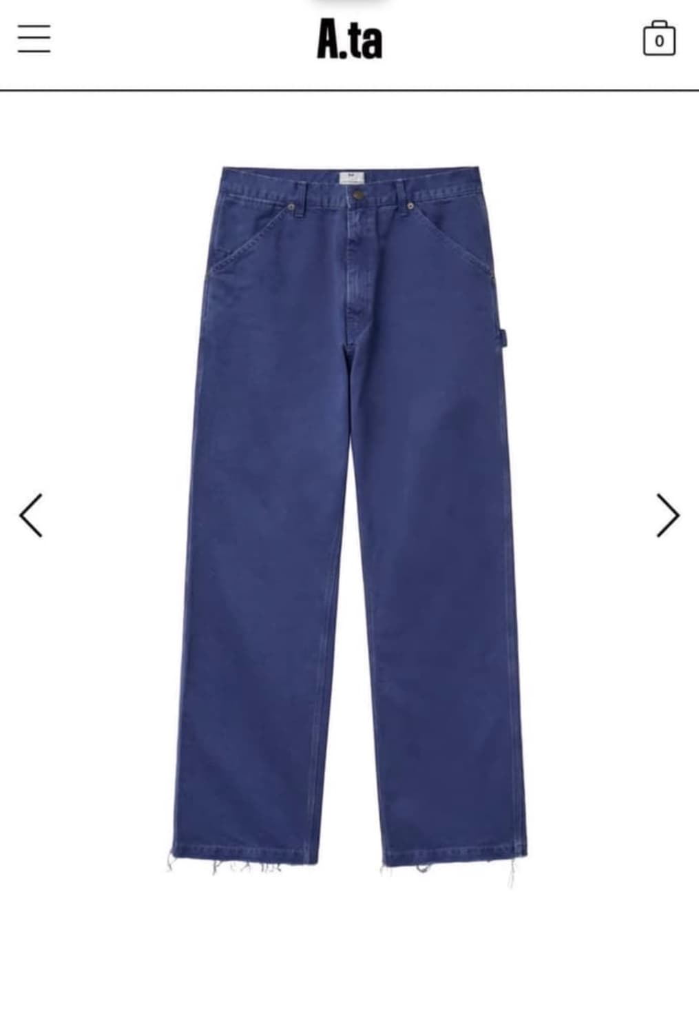 A.ta 카펜터 팬츠 블루 상품이미지1
