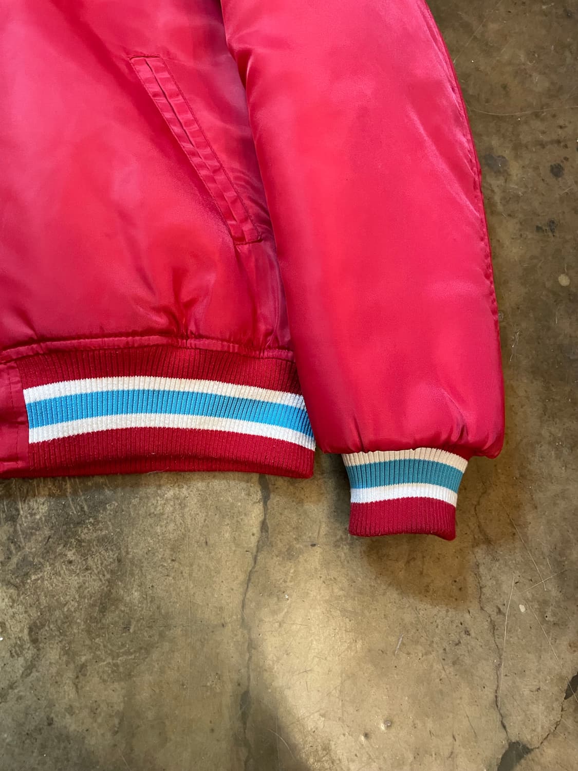 챔피온 USA 성조기 바시티 자켓 레드 상품이미지4