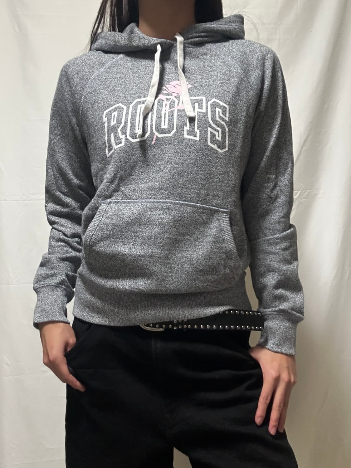 빈티지 ROOTS 백프린팅 기모 후드티 상품이미지2