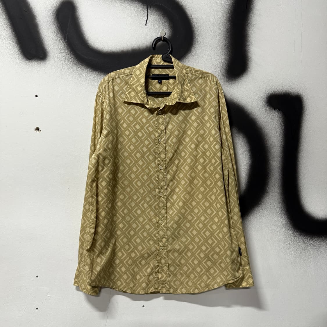 VTG 빈티지 빅사이즈 에스닉 아가일 패턴 긴팔 셔츠 상품이미지1