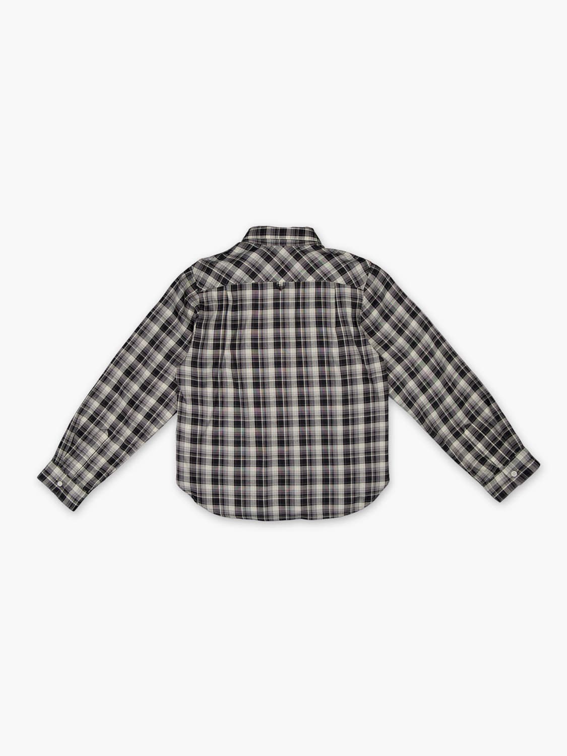 리플레인 COTTON BLEND CHECK SHIRT_BLACK 상품이미지2