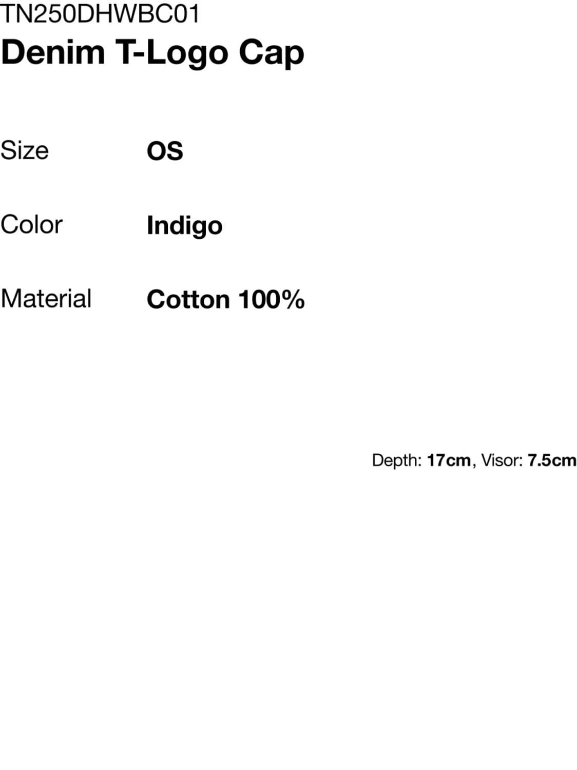 (새상품) 디스이즈네버댓 - Denim T-Logo Cap 상품이미지7