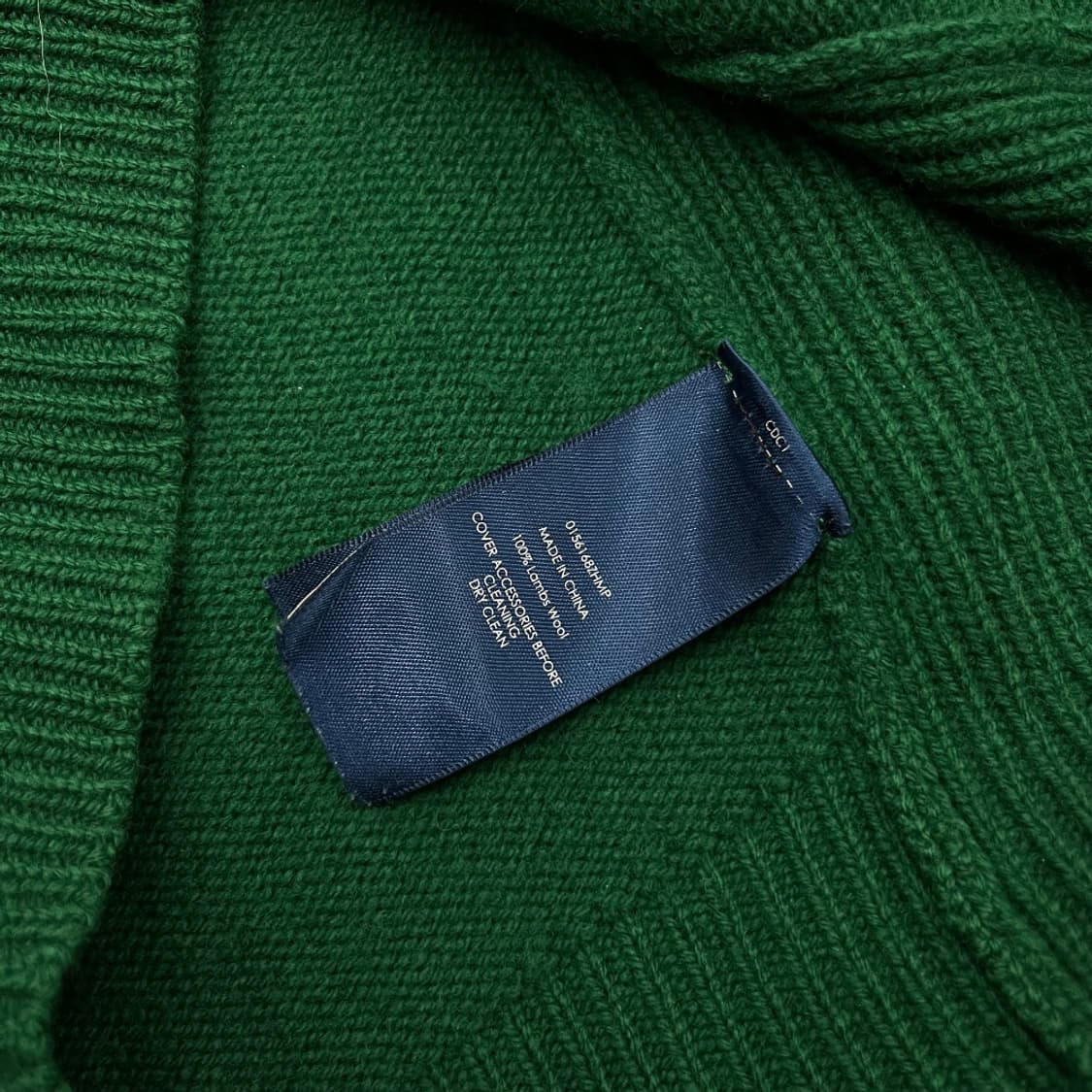 폴로 랄프로렌 오렌지포니 그린 니트 반집업 L 상품이미지5