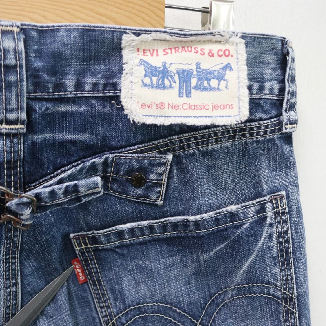 00'S 리바이스 503 워싱 데님 팬츠 65811 상품이미지8