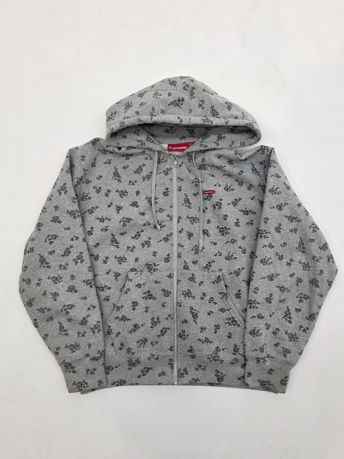 슈프림 스몰 박스 집업 후드 스웨트셔츠 플라워 - 23FW 상품이미지1