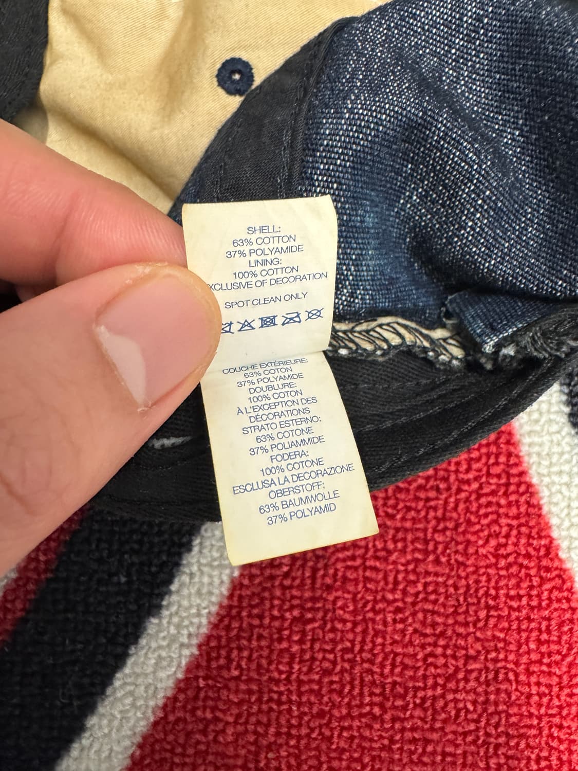 슈프림 코듀라 데님 에스 로고 6 패널 캡 블리치드 인디고 상품이미지7