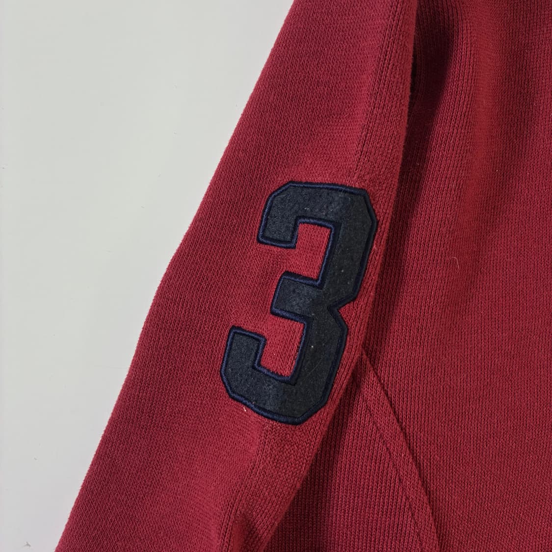 Polo  폴로 랄프로렌 빅포니 버건디 슬리브 카라 티셔츠  상품이미지4