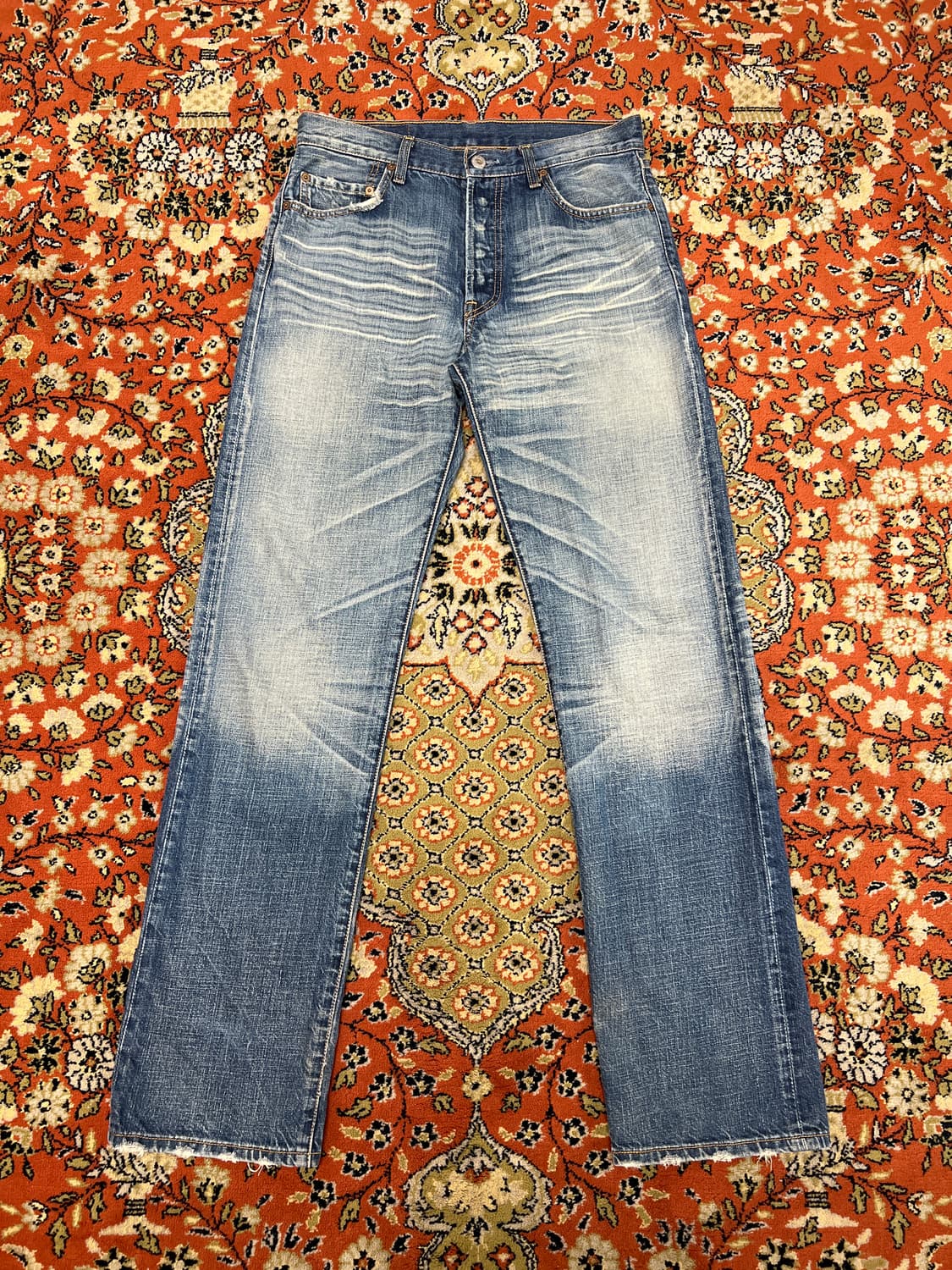 [30] 리바이스 501 캣워싱 빈티지 데님 팬츠 상품이미지1