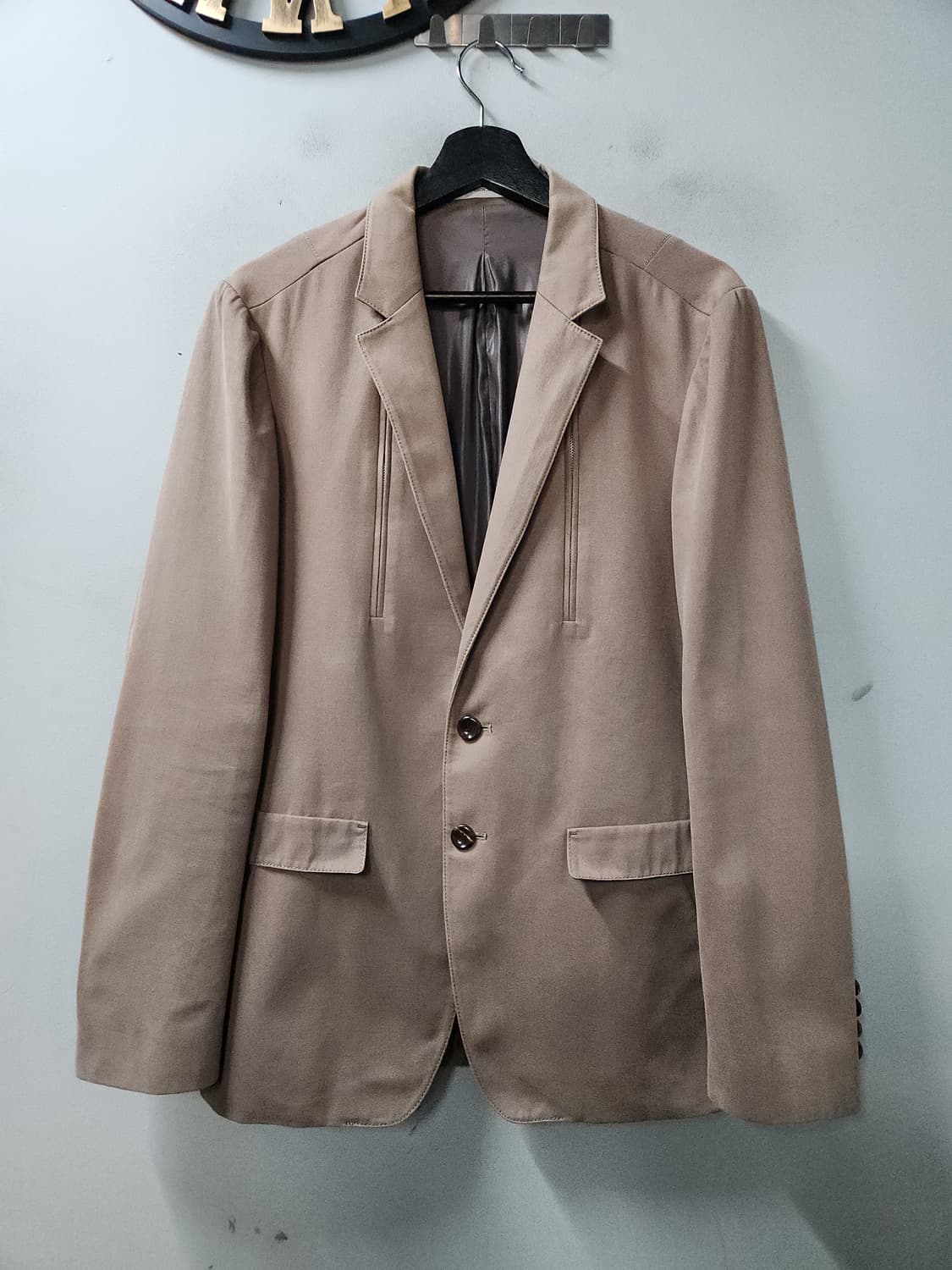 우영미 솔리드 옴므 코튼 블레이저 자켓 상품이미지1