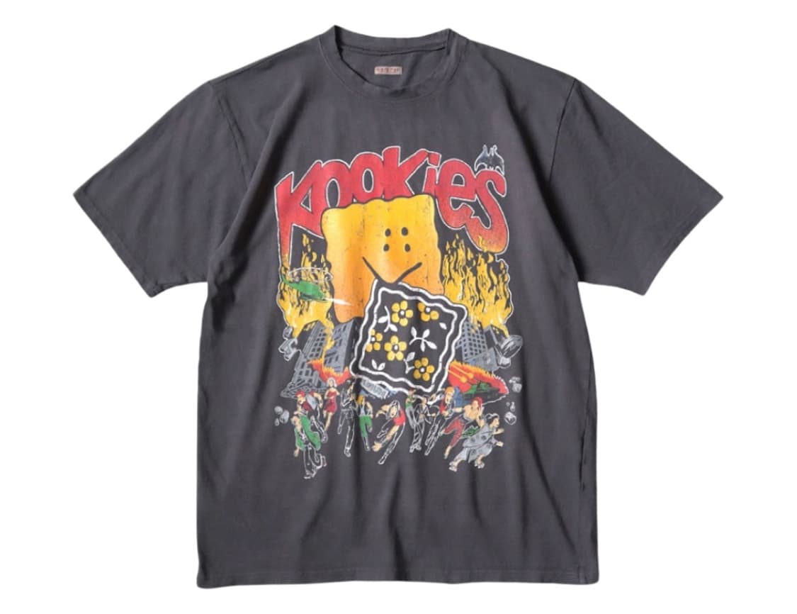 캐피틸 20 크루 티셔츠 잉크 블랙 상품이미지1