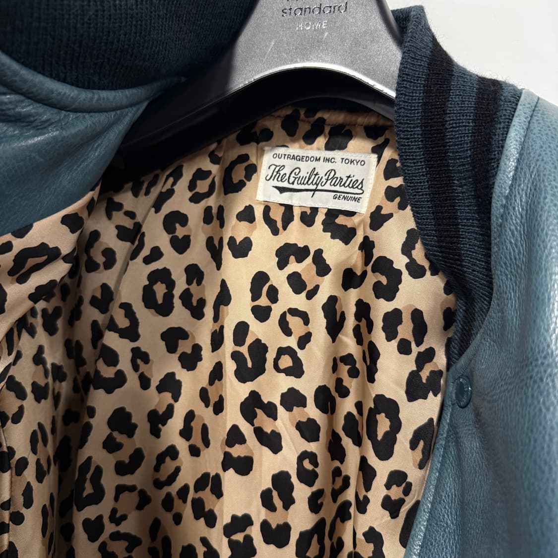 와코마리아 바시티 레더 자켓  상품이미지3