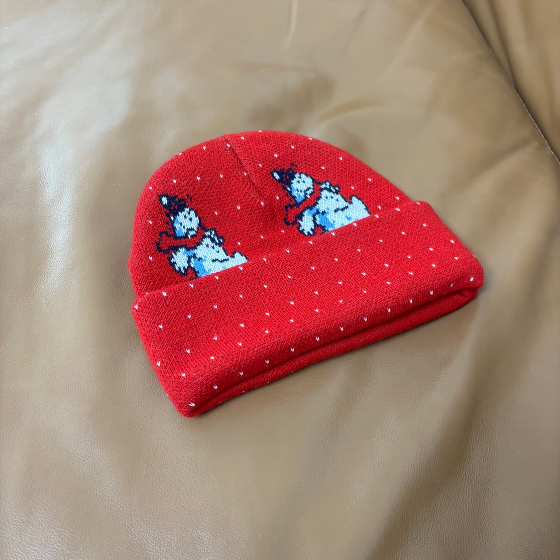 슈프림 비니 모자 21fw 스노우맨 레드 상품이미지2
