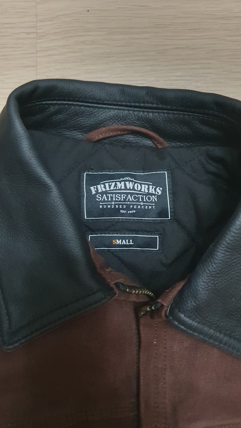 프리즘웍스 캔버스 워크 자켓 브라운 S 신품급 상품이미지4