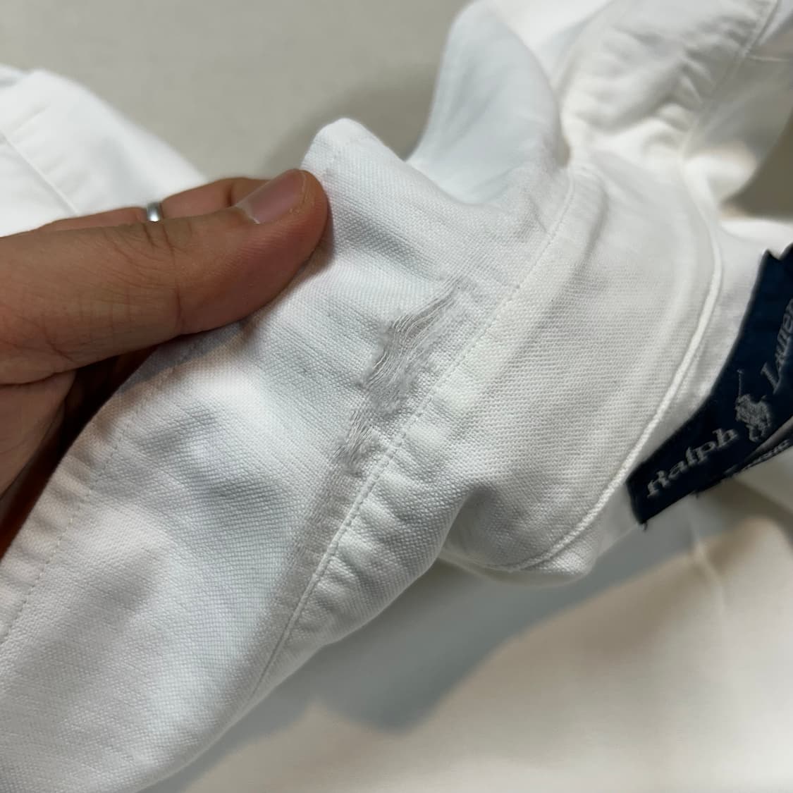 L) 폴로 랄프로렌 클래식핏 화이트 옥스포드 셔츠 W22 상품이미지10