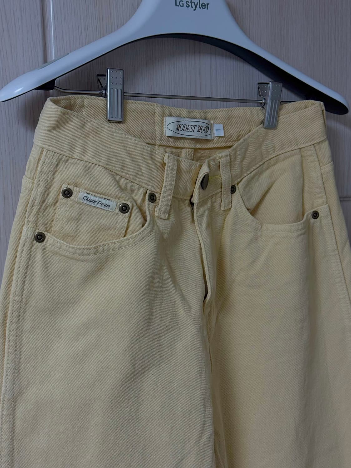 모데스트무드 modest mood 버터컬러 데님팬츠 상품이미지2