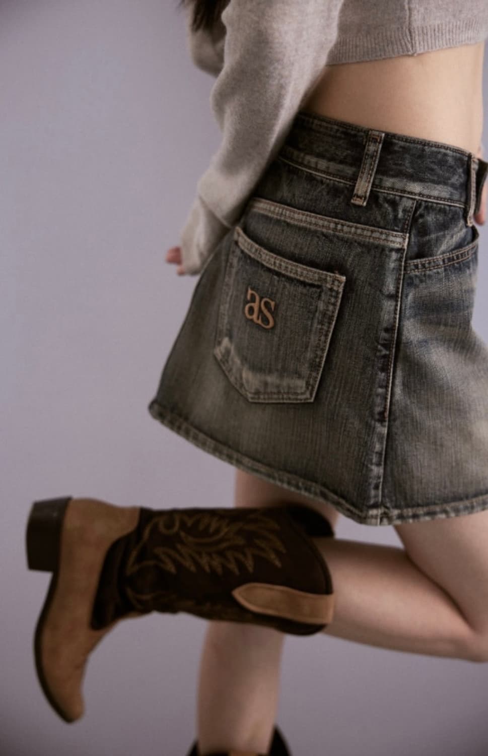 As'on X detailed skirt 상품이미지5