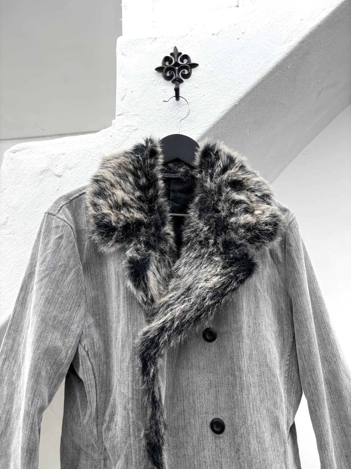 Gray vkei mood fur coat  상품이미지2