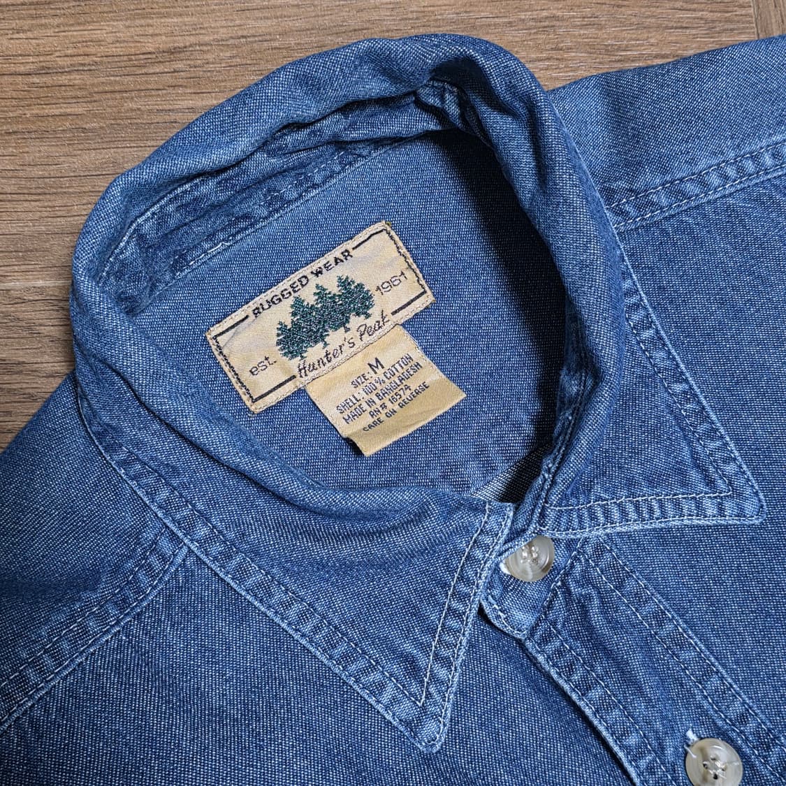 Japanese Rugged Wear crop denim shirt 상품이미지3