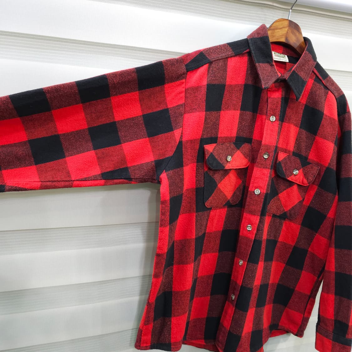 미국빈티지 90s FIVE BROTHER 체크셔츠- L 상품이미지4
