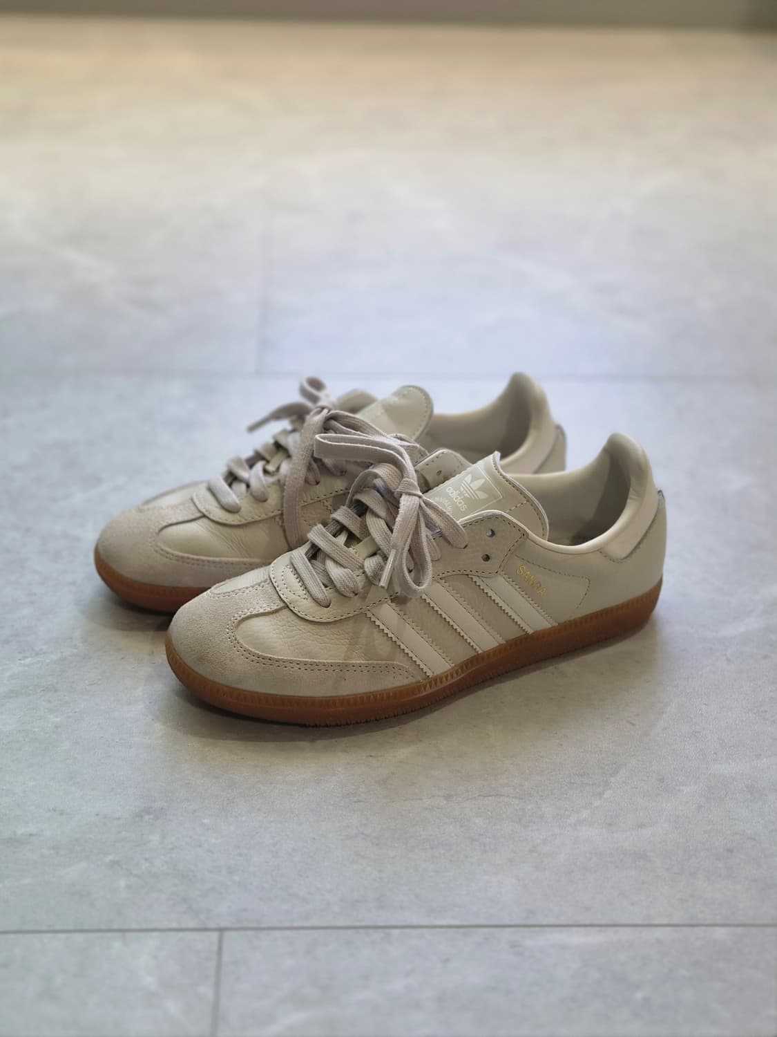 아디다스 삼바 OG 알루미늄 초크 화이트 상품이미지4