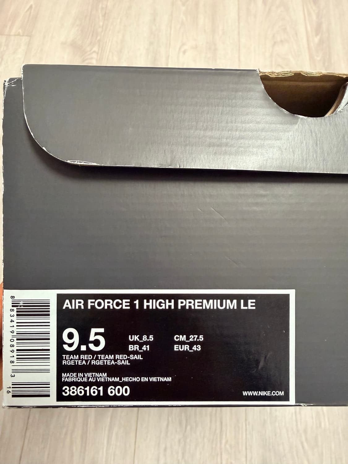 나이키 에어 포스 1 하이 프리미엄 LE 275 새상품 상품이미지8