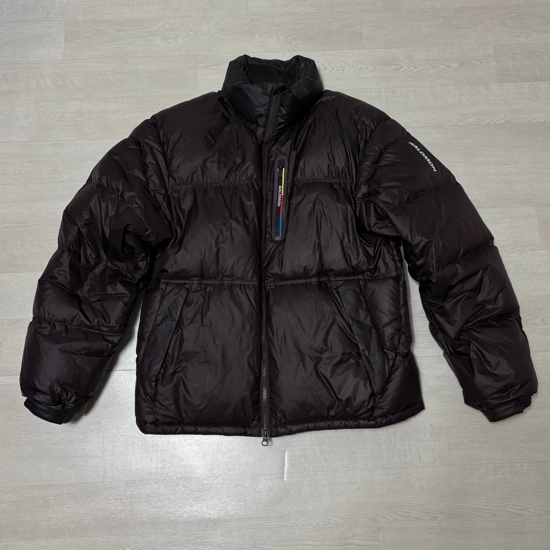 살로몬 패딩 브라운 컬러 M 상품이미지1