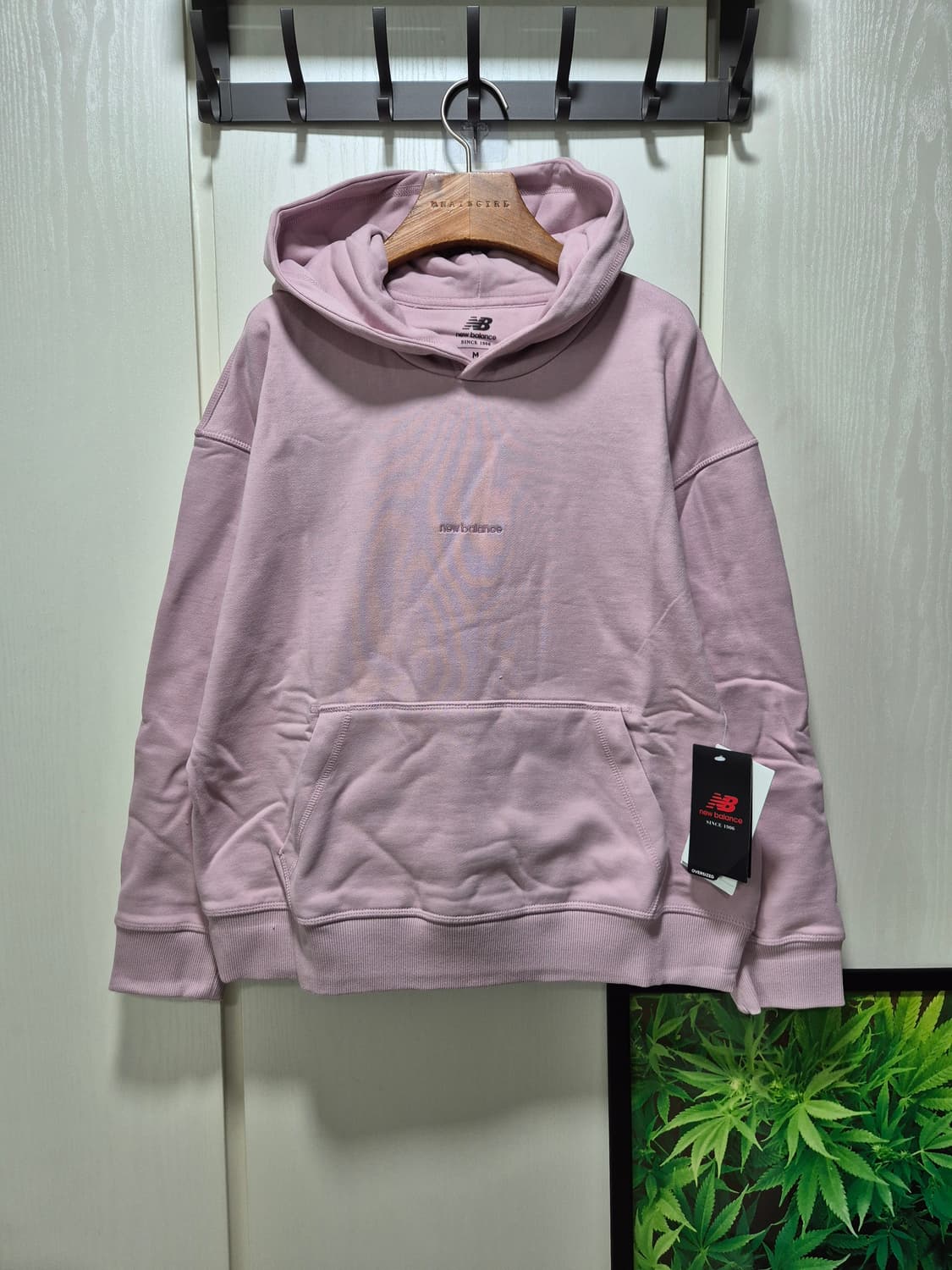 뉴발란스 후드티 핑크.새상품 상품이미지1