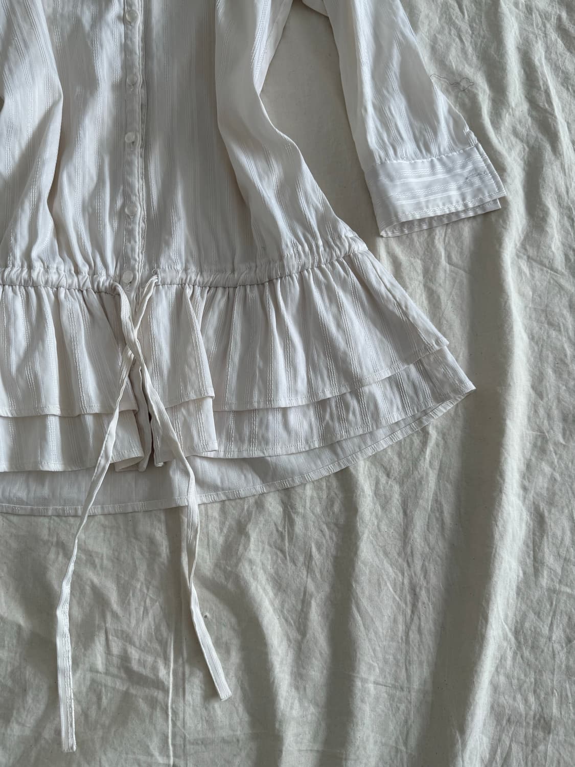 세실맥비 라이트 베이지 러블리 긱시크 셔츠 원피스 상품이미지3