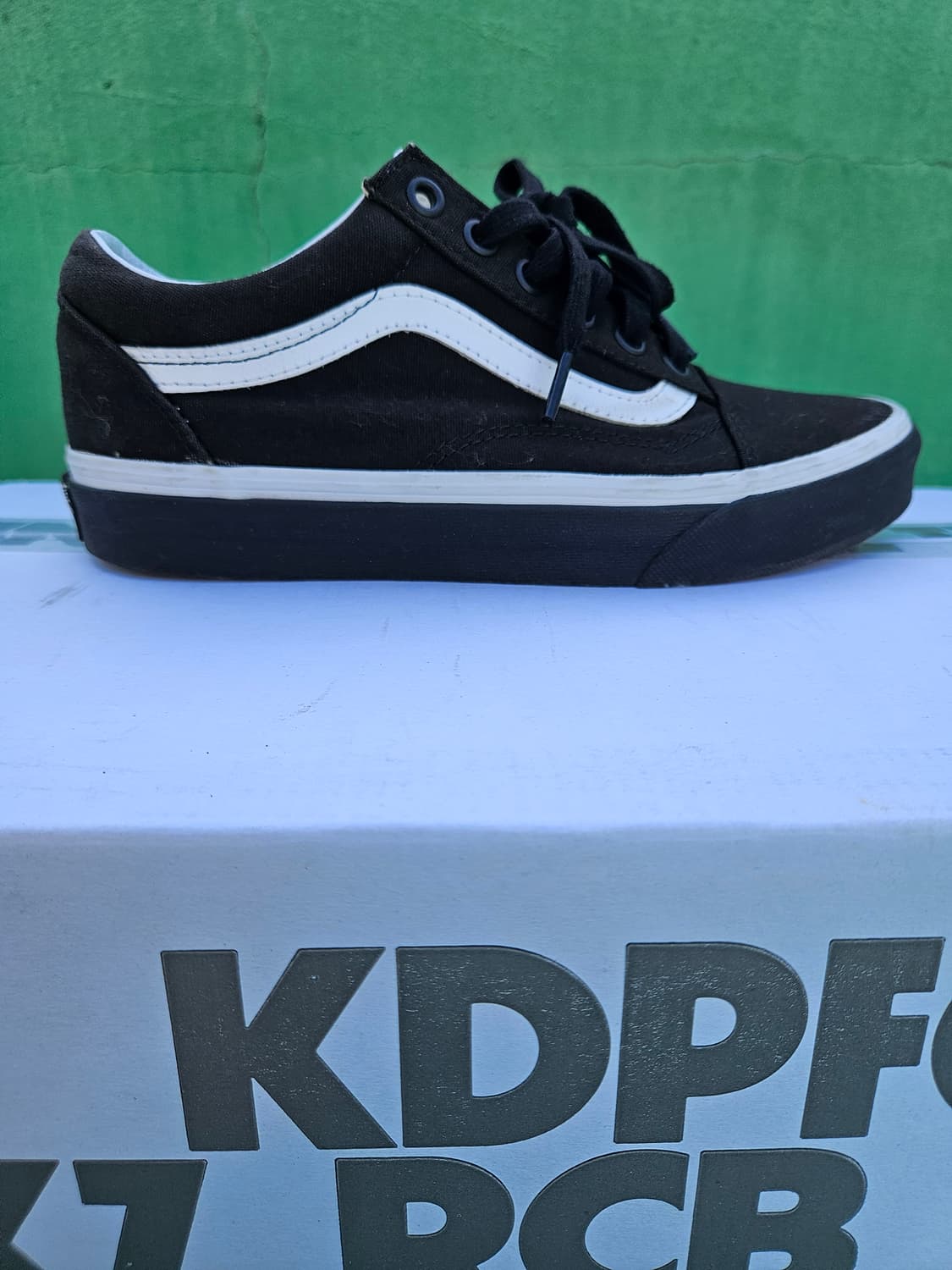 반스 올드스쿨 팝폭싱 블랙 캔버스 230 상품이미지3