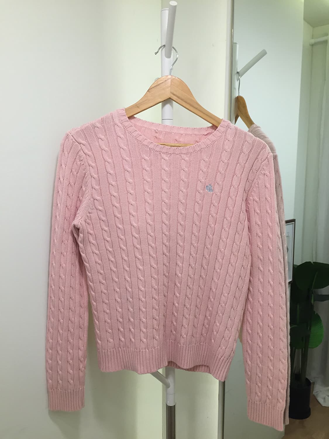 여성 폴로 꽈배기 라운드니트 95 상품이미지4