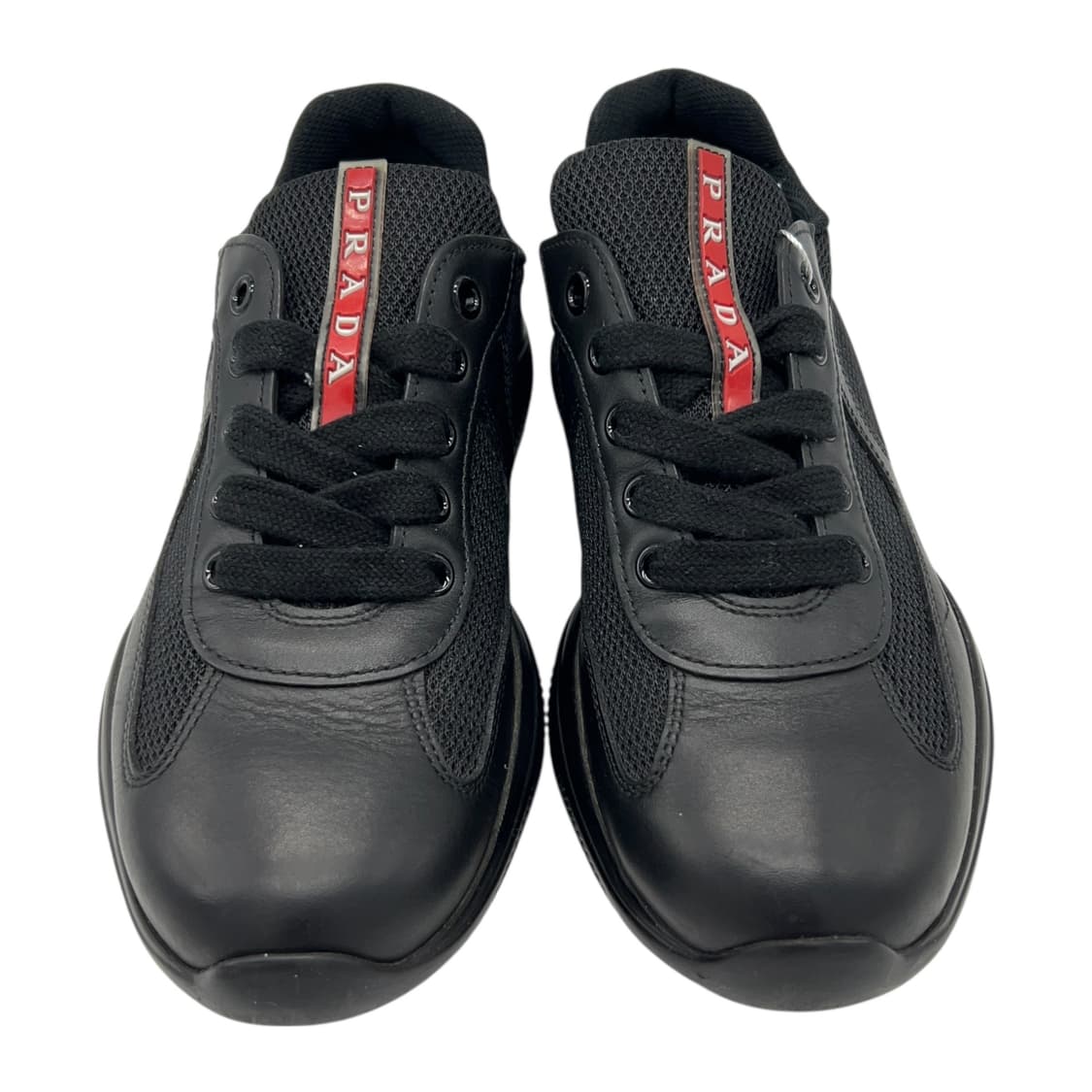 240 W 프라다 스포츠 뉴 아메라카컵 스니커즈 블랙 (EU37) 상품이미지4